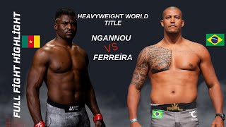 Francis Ngannou vs Renan Ferreira Full Fight Knockout Ngannou vs Ferreira KO [upl. by Olenolin]