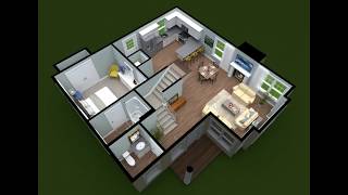 Cape Arundel Cottage Preserve Acadia 3D floor plan overview [upl. by Starbuck105]