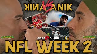 ANIK vs ANIK DEBUT  NFL WEEK 2 BETS  JON ANIK vs JASON ANIK [upl. by Oicnerual]