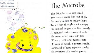 The Microbe Poem in Hindi by Hilaire Belloc  Gems English Silver Jubilee edition class 8 [upl. by Woolcott]