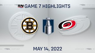 NHL Game 7 Highlights  Bruins vs Hurricanes  May 14 2022 [upl. by Canty]