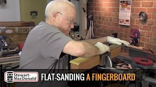 Flatsanding a guitar fingerboard [upl. by Burne]