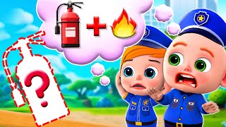 Police Officer Song 👮✨🧯  Fire Safety Tips For Baby 🔥  NEW✨ Nursery Rhymes for Kids [upl. by Kalie712]