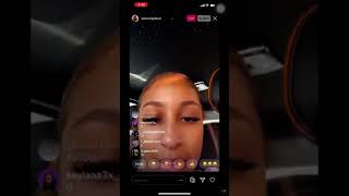 Samaria amp toosii on Instagram live [upl. by Treva513]