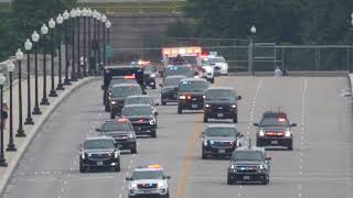 POTUS Motorcade to Arlington Cemetery on Memorial Day [upl. by Spike254]