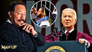 Morehouse Students Turns Back On Biden Commencement Speech [upl. by Macrae271]