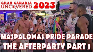 Maspalomas Winter Pride 2023 After The Parade The Party Starts  Gran Canaria Uncovered 4K 60fps [upl. by Hajar]