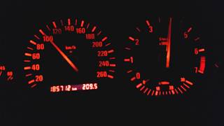 Bmw e36 m50b25 turbo acceleration at 16bara 100200km rolling boost [upl. by Kirima]