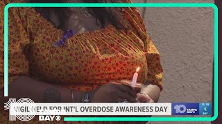 Families unite for International Overdose Awareness Day [upl. by Ennovyhs]