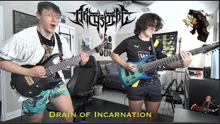 Archspire  Drain of Incarnation  Dual Guitar Cover [upl. by Ridglea]