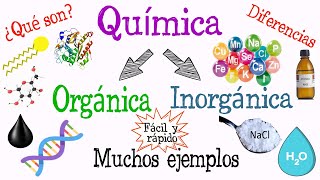 💥¿Qué es Química Orgánica y Química Inorgánica💧 Fácil y Rápido  QUÍMICA [upl. by Saduj]