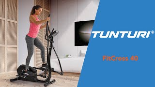 Tunturi FitCross 40 Cross trainer EN [upl. by Aivlys]