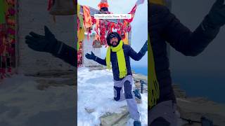 Chandrashila Peak 1km from Tungnath Temple  Tungnath snowfall tungnath chandrashila snowfall [upl. by Eerehc447]