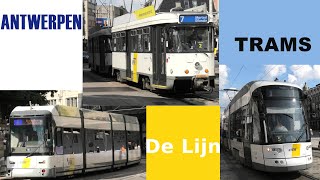 De Lijn Trams Antwerpen  Straßenbahn Antwerpen  3 Baureihen PCC HermeLijn Albatros  Tram Antwerp [upl. by Nednil733]