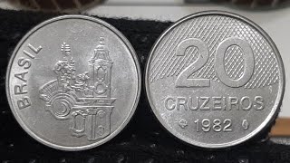 VOCÃŠ TEM ESSA MOEDA 20 CRUZEIROS ANO 1982 VEJA O VALOR ðŸ’² 5 A 10 REAIS ðŸ™Œ JESUS SEJA LOUVADO IRMÃƒOS âœŒ [upl. by Reerg766]