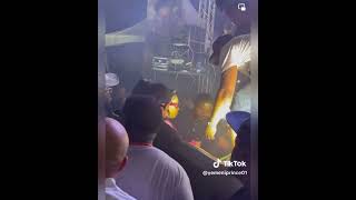 RampB singer Monica jumps into crowd at Detroit concert after seeing man hit a woman [upl. by Carolin]