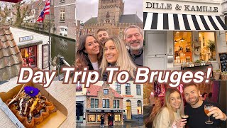 BRUGES VLOG  London to Bruges In A Day  Things To Do In Bruges Belgium  European Travel Inspo [upl. by Aihsram]