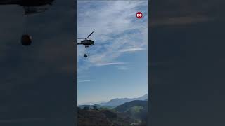 El nuevo helicóptero para sofocar incendios hace prácticas en Peñas Negras [upl. by Petracca69]