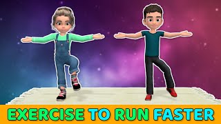 10MINUTE KIDS EXERCISE TO RUN FASTER – CARDIO FOR CHILDREN [upl. by Luisa]