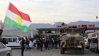 Peshmerga relief operation finally en route to Kobani [upl. by Releyks]