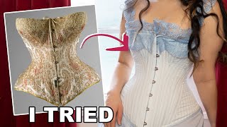 I Made a Victorian Corset from an 1876 Pattern  Inspired by the Mets Maison Leoty 1890s Corset [upl. by Seibold]