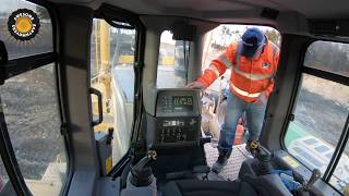 Komatsu D475A5 Bulldozer In Cab View [upl. by Brander917]