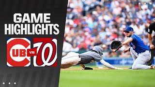 Cubs vs Nationals Game Highlights 83124  MLB Highlights [upl. by Naujal]