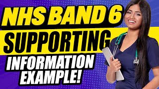 NHS BAND 6 SUPPORTING INFORMATION EXAMPLES NHS Band 6 Application Form Tips [upl. by Zachar]