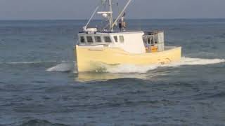 Boat  The Knucklehead Approaches The Manasquan Inlet [upl. by Maryjo]