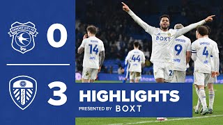 Highlights Cardiff City 03 Leeds United  Bamford James and Rutter goals [upl. by Ev]