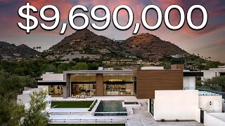 Touring A 9690000 Mansion with Mountain Views in Paradise Valley Arizona [upl. by Sydney]