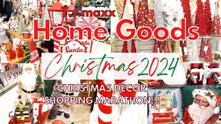 CHRISTMAS 2024 AT TJMAXX\HOMEGOODS  TJMAXX 2024 CHRISTMAS DECOR SHOPPING  Christmas Decor 2024 [upl. by Rogerio]