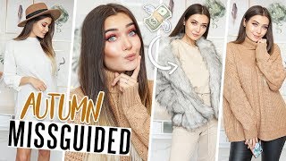 HUGE AUTUMN MISSGUIDED CLOTHING TRY ON HAUL AD [upl. by Adnilg]