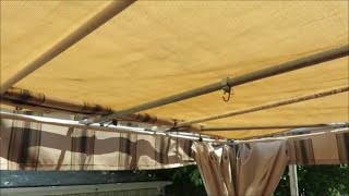 DIY Patio Deck SunShade [upl. by Esiahc]