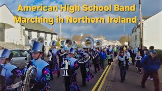 American High School Band Marching in Larne Northern Ireland Clover High School Band [upl. by Bedelia723]