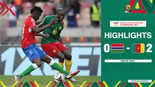 Gambia 🆚 Cameroon Highlights  TotalEnergiesAFCON2021 Quarter Finals [upl. by Sama]