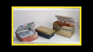 Schachteln basteln Eine Anleitung für einfach schöne Geschenkverpackung [upl. by Artemla953]