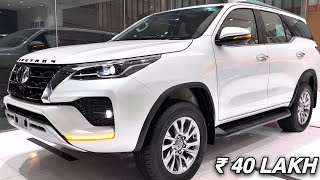 NEW Toyota Fortuner NEW Model 4X4 Walkaround Review with On Road Price  Toyota Fortuner Facelift [upl. by Dolloff]