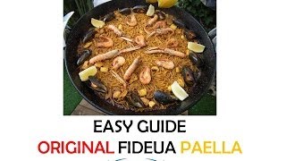 how to make an original FIDEUA paella [upl. by Aneeuqahs]