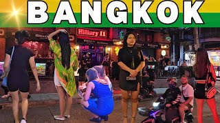 🔥 Bangkok Nightlife  Soi 11 Sukhumvit Road 👯‍♀️ [upl. by Riatsala]