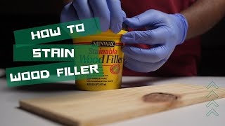 How to Stain Wood Filler Correcty [upl. by Suellen]