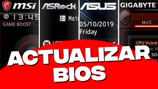 ¿Cómo actualizar BIOS ASROCK ASUS GIGABYTE MSI etc [upl. by Nigen]