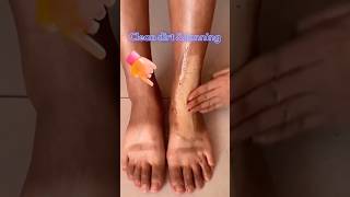 Remove dead skin amp suntandirt  get fair feeteasy pedicure  homeremedies skincareshortssuntan [upl. by Assirram261]