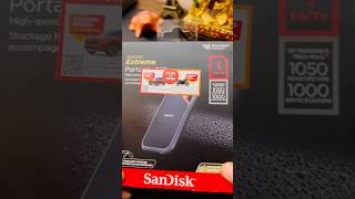 SanDisk SSD 1TB unboxing  Price 8099  Review  SanDisk 1TB Extreme Portable SSD1050MBs sandisk [upl. by Ayardna974]