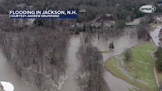 Video shows raging river aerial view of flooding in Jackson [upl. by Miculek737]