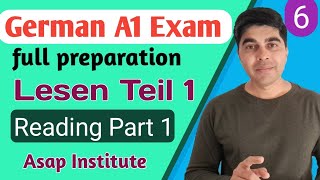 Goethe Zertifikat Lesen  How to pass German A1 Goethe reading exam part 1  German institute Pune [upl. by Shanta380]