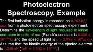 Photoelectron Spectroscopy Example  AP Chemistry [upl. by Nickey973]