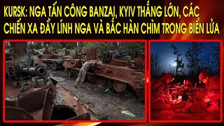 Kursk Nga tấn công banzai Kyiv thắng lớn các chiến xa đầy lính Nga và Bắc Hàn chìm trong biển lửa [upl. by Parrish]