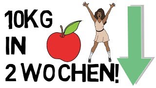 10kg in 2 Wochen abnehmen Wie schnell kann man abnehmen [upl. by Hareema]