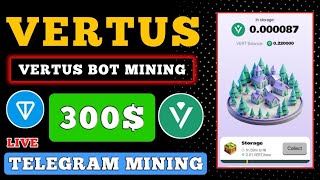 VERTUS MINING PROJECT║INSTANT CLAIM AND WITHDRAW║▌LIVE WITHDRAW PROOF 2024 VERTUS COIN MINING 2024 [upl. by Kopans]